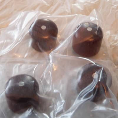 CTS set of 4 rosewood control knobs with MOP dots  rosewood image 1