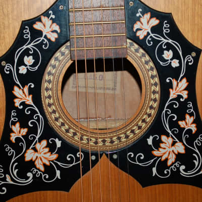 1975 Kay Model 6450 Floral Design Jumbo Acoustic Original