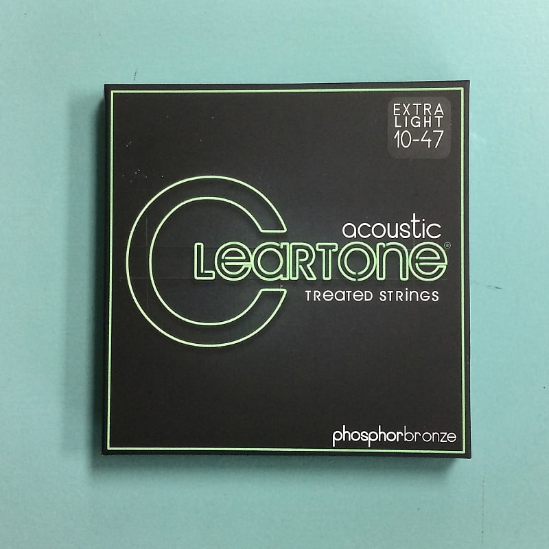 Cleartone 7410 Phosphor Bronze Treated Acoustic Guitar Strings - Extra Light (10-47) 2010s Standard image 1