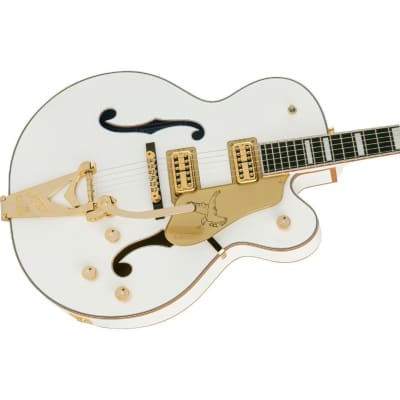 Gretsch G6136T-MGC Michael Guy Chislett Signature Falcon 6-String Right-Handed Electric Guitar with Bigsby and Ebony Fingerboard (Vintage White) image 4