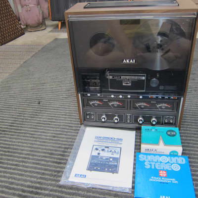 Akai GX-280DSS 2/4 Channel Reel To Reel Dust Cover, Take Up Reel, Manual,  Extra's, Very Nice, Qualit
