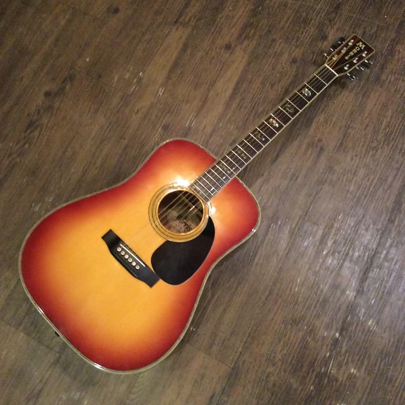 Morris W-40 1980s MIJ Acoustic Guitar Japan - w/ Case