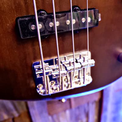 Cort Action PJ OPW 4-String Bass Open Pore Walnut image 17