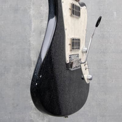 Used Tom Anderson Guitarworks Raven Superbird - Black w/ White Dog Hair image 9