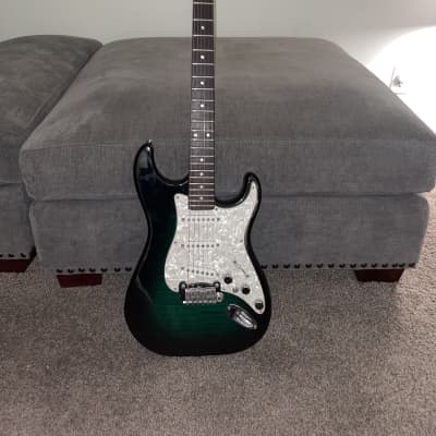 G&L S-500 USA 2000s - Green Flame for sale