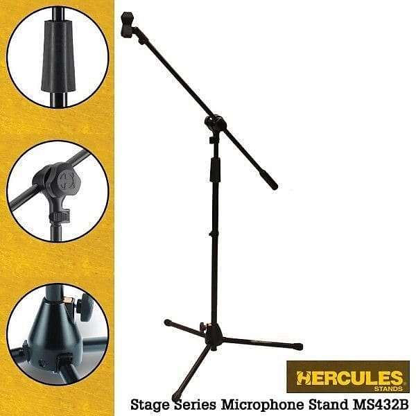 Hercules MS432B Stage Series Microphone Boom Stand image 1