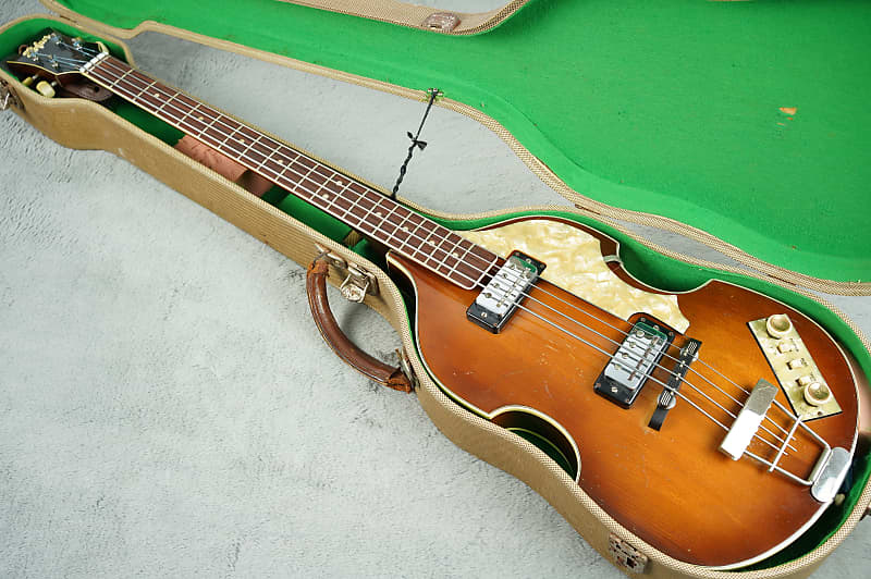 1966 Hofner Violin Bass Sunburst + OHSC image 1