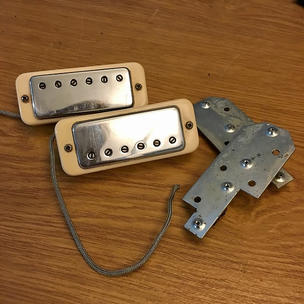 Gibson Les paul deluxe mini humbucker pickups w mounting Reverb