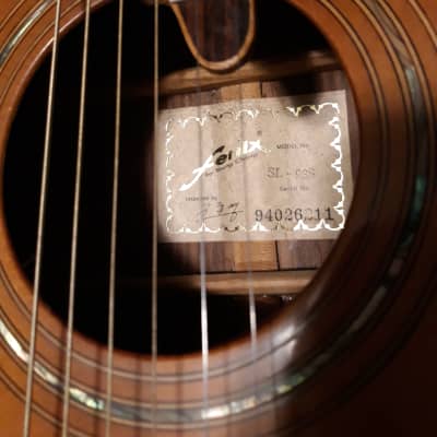Fenix SL-93S,  Acoustic Guitar, 1990's  Blonde, AE, solid top image 10