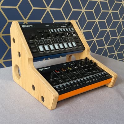 Roland Aira Compact S1 J6 T8 E4 - Oak Veneer Stand from Synths And Wood image 3