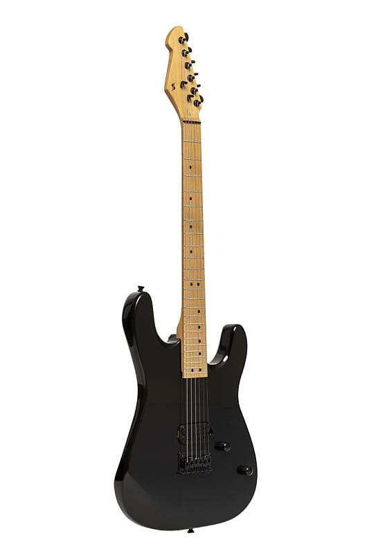 Stagg Metal Series Electric Guitar - Black - SEM-ONE H BK image 1