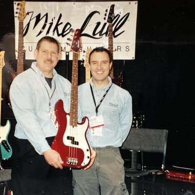 Mike Lull P4 P-Bass from NAMM 2001 - Candy Apple Red image 14