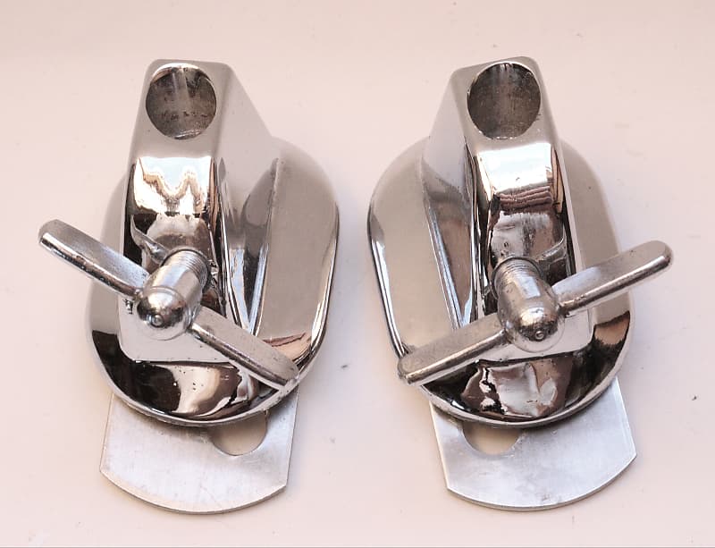 (2) Slingerland Bass Drum Leg (Spur) Mounts / 1960s70s Reverb