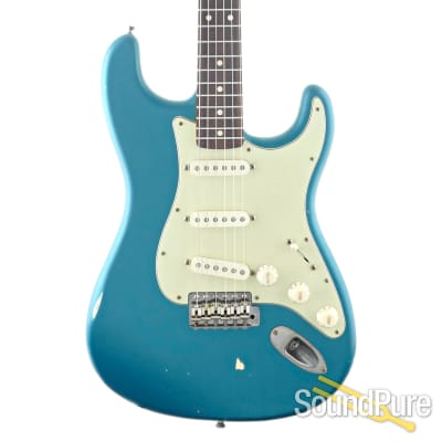 Nash S-63 Turquoise Metallic Blue Electric Guitar #SND-196 for sale