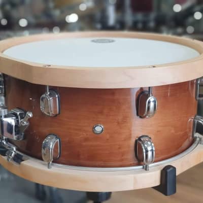 Tama LMP1465FSEN 6.5x14" S.L.P. Series Studio Maple Snare Drum with Wood Hoops 2013 - Present - Sienna Maple image 4