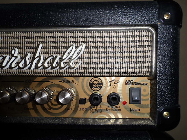 商品画像：希少品】Marshall MG15MSZW Microstack Amp 4