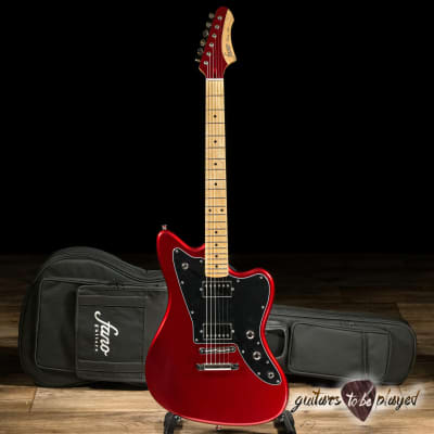Fano JM6 Oltre Humbucker Maple Fretboard Guitar w/ Gigbag – Candy Apple Red for sale