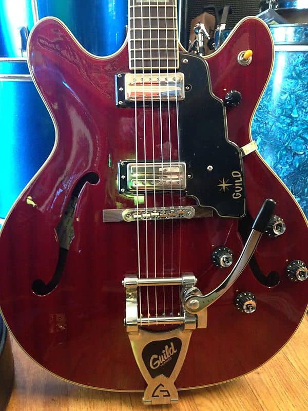 New/Old Stock Guild Starfire V with Vibrato Cherry Red image 1