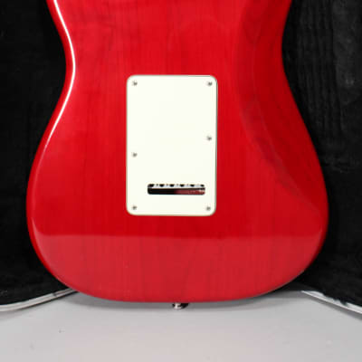2000 Fender American Deluxe Stratocaster Transparent Crimson w/OHSC image 4
