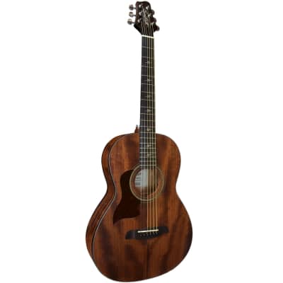 Sawtooth Mahogany Series Left-Handed Solid Mahogany Top Acoustic-Electric Parlor Guitar image 3
