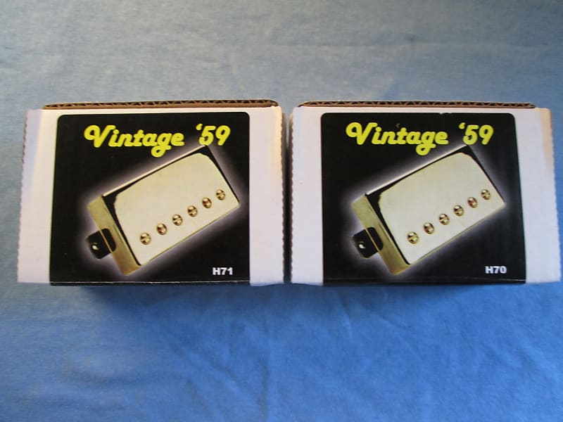 GFS "Vintage '59" Classic Humbucker Pair (set) Gold Reverb