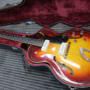 Vintage Guild T-100D Guitar, 1963, OHSC Tobacco Sunburst, Franz P-90 PU's, Original, Nice, USA, Ex S