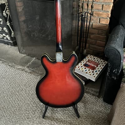 1960s Tempo Hollow Body - Red Burst image 3