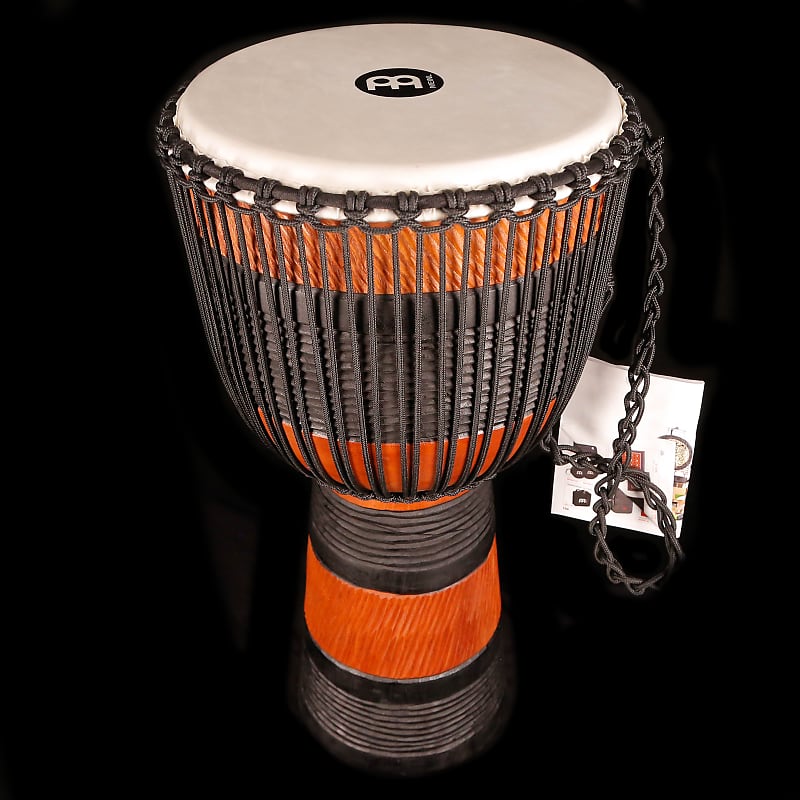 Meinl Percussion 12" Earth Rhythm Series Rope-Tuned Wood Djembe w/Bag image 1