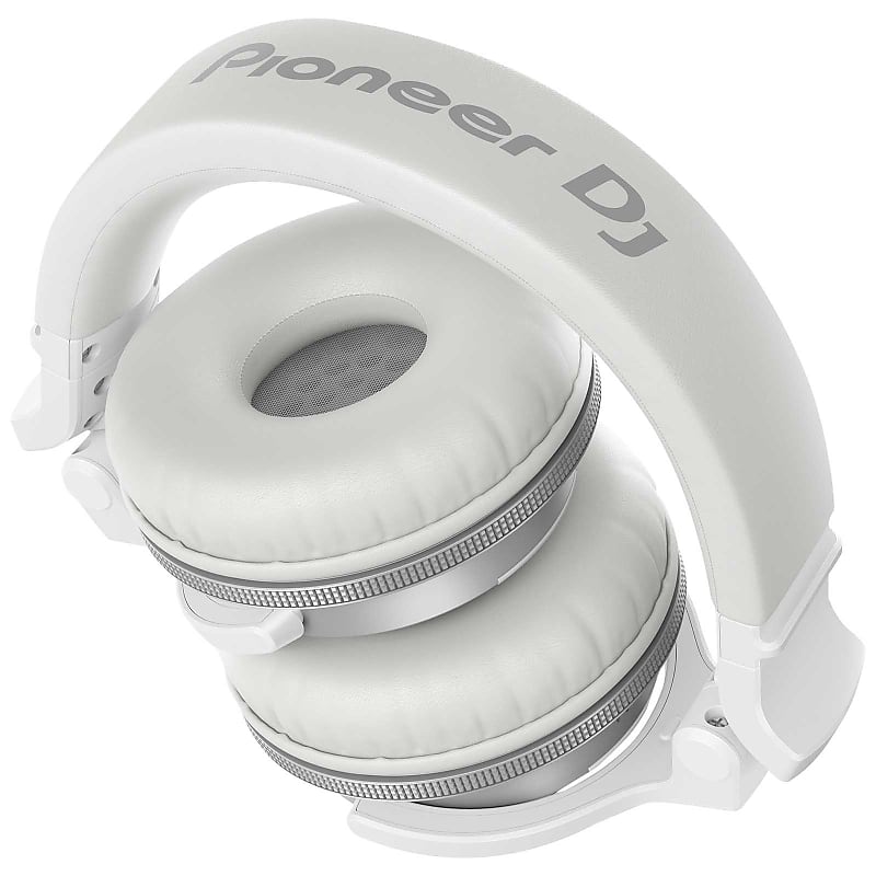 Pioneer DJ HDJ-CUE1BT White Wireless Bluetooth Headphones, Green Ear Pads &  Case