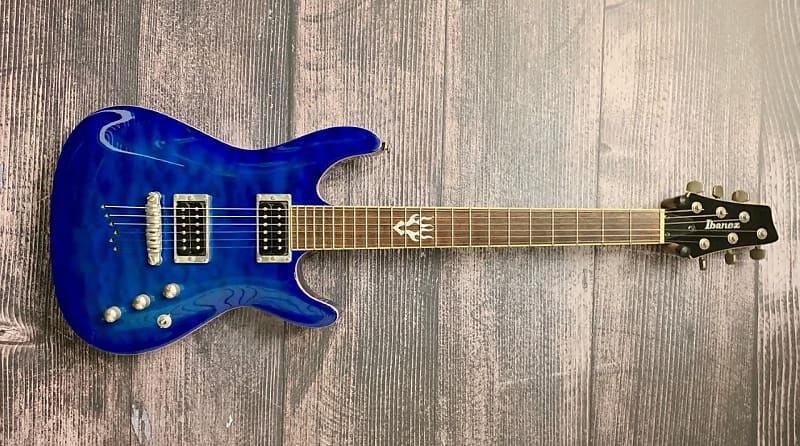 Ibanez sz520QM ジャンク品！ Used Ibanez SZ520QM BLUE Solid Body Electric Guitar BLUE