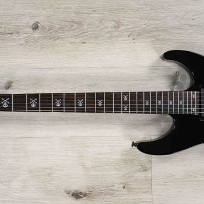 ESP LTD KH-602 Kirk Hammett Signature Guitar, Macassar Ebony Fretboard, Black image 6