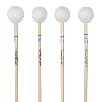 Kolberg R713 marimba mallets Jasmin Solo 4 blue, set of 4 rattan image 1