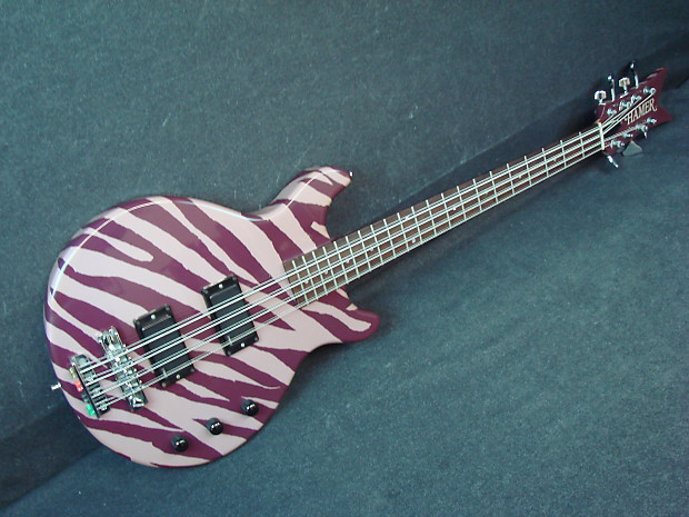 1987 Hamer USA B8S 8-String Bass Rare Finish Purple Stripe