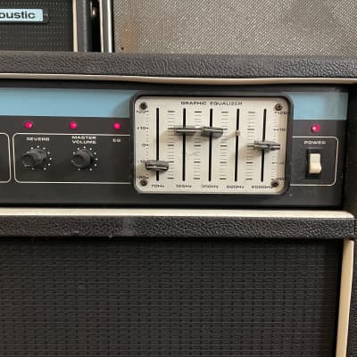 Vintage Acoustic Control Corp Model 124 4x10 Guitar/Bass Combo Amp - 1970’s Made In USA - Original Footswitch Included image 4