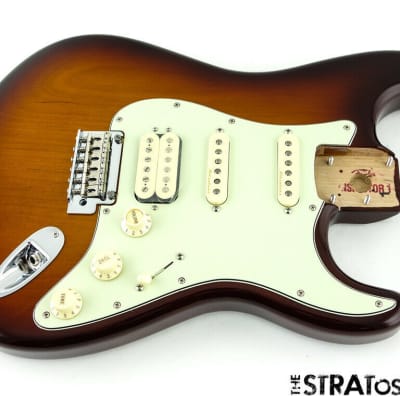 Fender Deluxe HSS Stratocaster Strat LOADED BODY 2 Point Noiseless S-1 Tobacco image 1