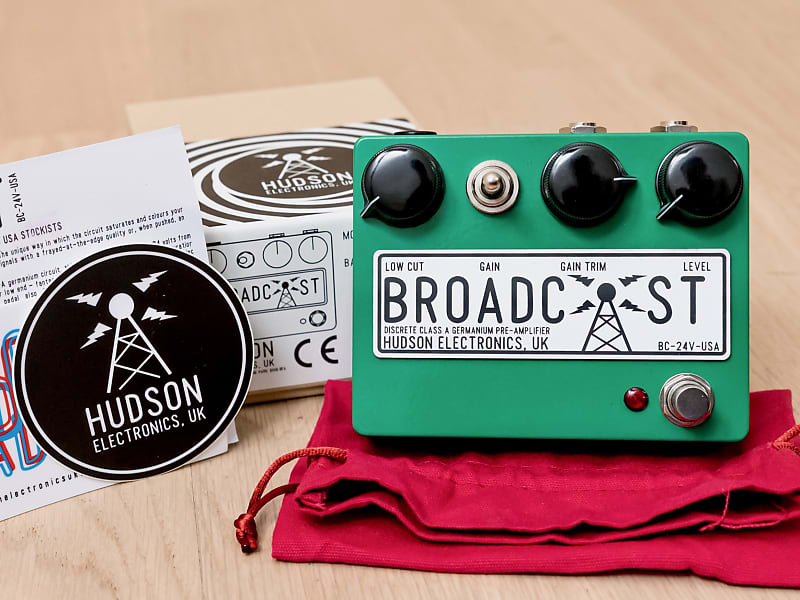 Hudson Electronics UK Broadcast 24V Discreet Class-A Germanium, Transformer  Coupled Preamp Pedal