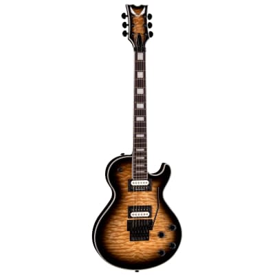 Dean TB Select Floyd QM Guitar, Ebony Fretboard, Quilt Maple Natural Black Burst image 1