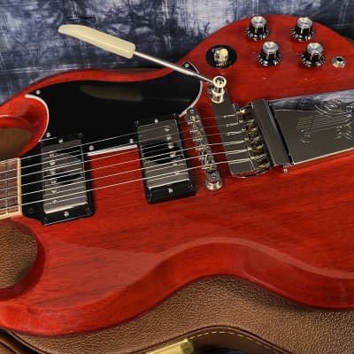 New ! 2023 Gibson SG Standard '61 Maestro Vibrola - Vintage Cherry - Only 6.9 lbs - Authorized Dealer- In Stock! G02187 image 6