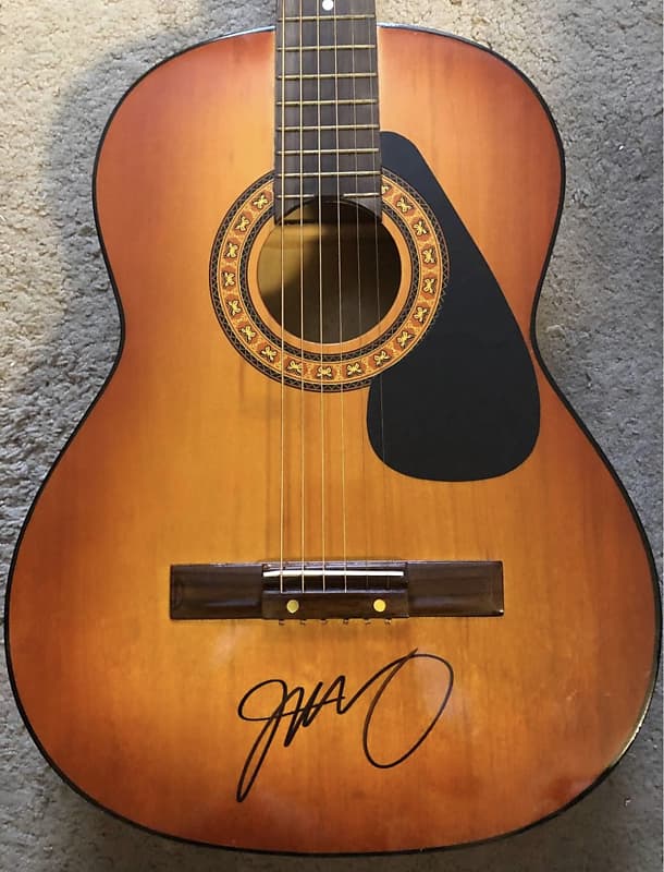 Acoustic guitar signed by Jeff Tweedy of Wilco image 1
