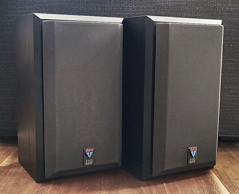 Vintage B&amp;W 200 Series - V201 Bookshelf Speakers  			