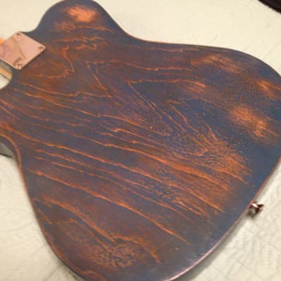 Squier Affinity Telecaster blue relic with hardshell case image 4