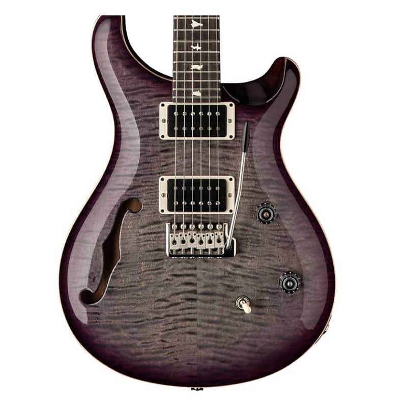 Paul Reed Smith PRS CE 24 Semi-Hollow Bolt-On Electric Guitar Faded Gray Black Purple Burst '24 w/Bag