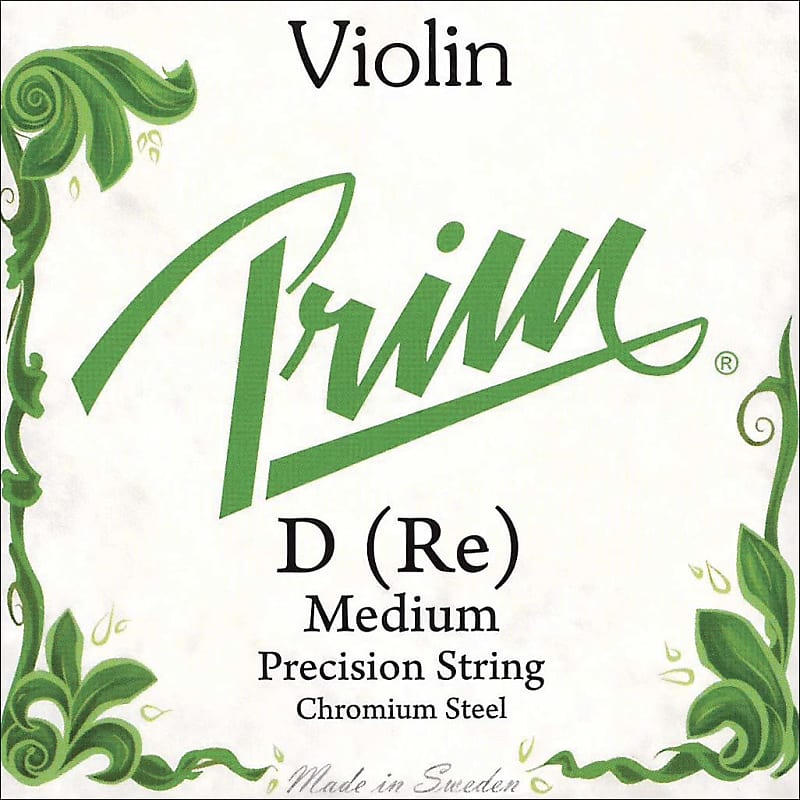 Prim Prim 4/4 Violin D String - Chromesteel/Steel - Medium Gauge - Ball End image 1