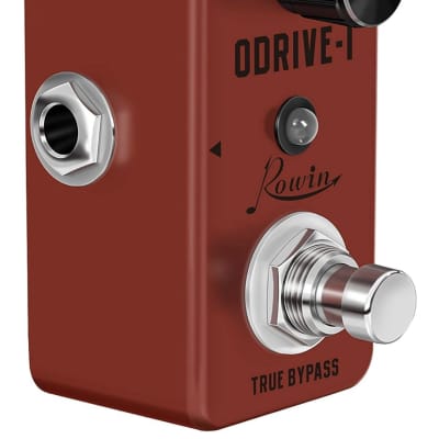 Rowin Rowin Overdrive Guitar Effect Pedal Mini Analog Pedal Classic Blues True Bypass 2023 - Rust image 2