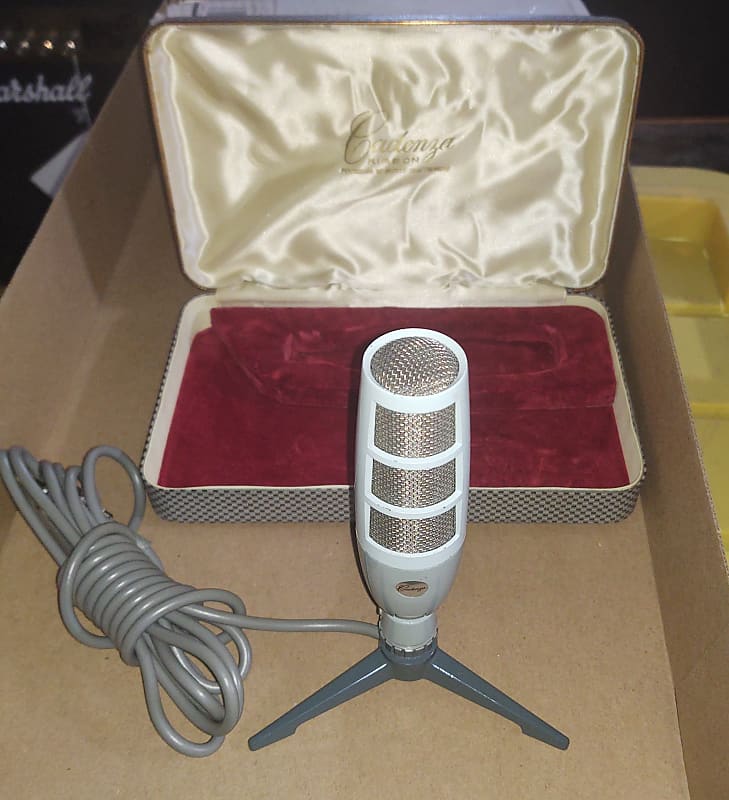Scarce 1960s Cadenza Ribbon Microphone in original box image 1