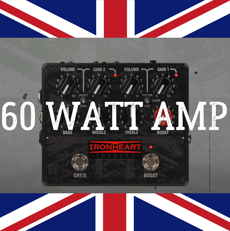 Laney IRONHEART IRF-LOUDPEDAL 2 Channel 60w Guitar Amp In A Pedal Form Factor The Perfect 60 Watt Fly Rig image 1