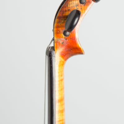 Jar Krumphans Praha  Resophonic Violin,  c. 1900, black hard shell case. image 6