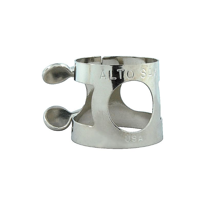 Giardinelli Standard Alto Saxophone Ligature Nickel Nickel Reverb