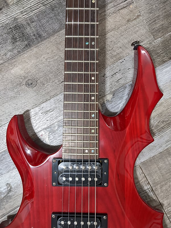 Lefty 2013 ESP-GrassRoots G-FR-62GT (ESP Forest GT clone) translucent red -  Made in Korea