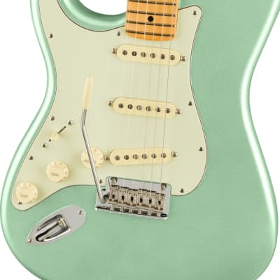 Fender American Professional II Stratocaster Left-Hand, Maple Fingerboard, Mystic Surf Green w/ Deluxe Molded Case for sale